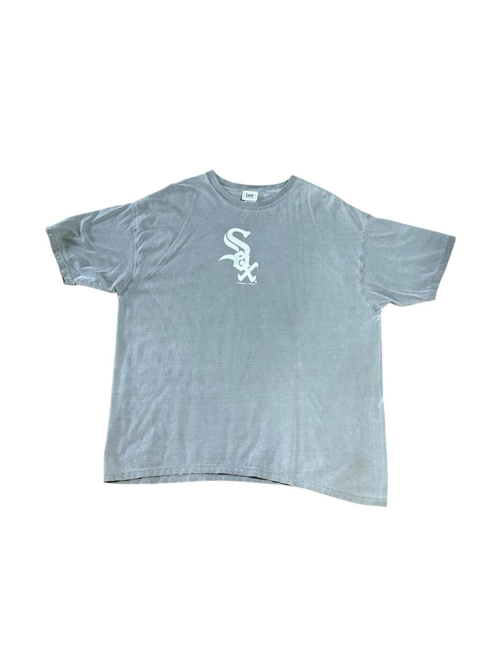 Vintage Chicago White Sox Shirt Mens XL Gray MLB Baseball Lee Sports 90s Y2K